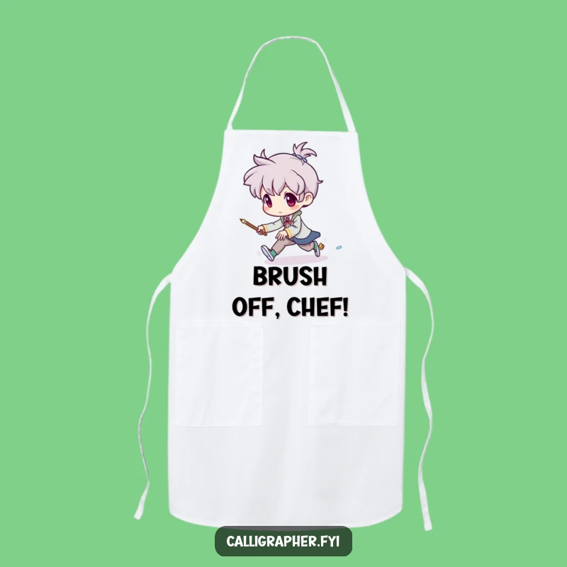 Funny Art Apron: Chase Your Brush with Style - Hilarious Funny Gift!
