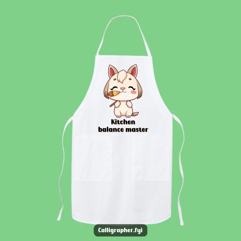 Funny Charming Character Balancing Apron - Protect Your Clothes with Skill!
