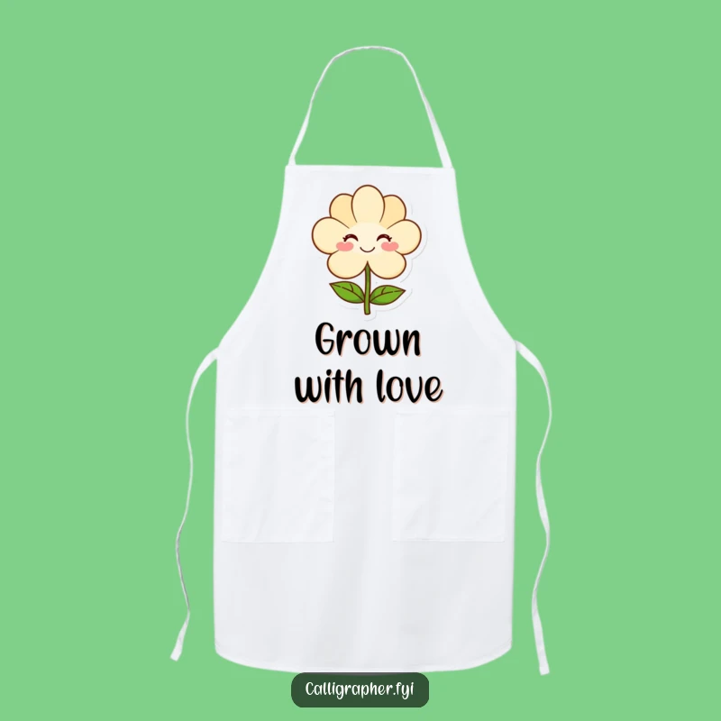 Funny Art Apron: Create Beauty with This Flower Design - Hilarious Funny Gift!