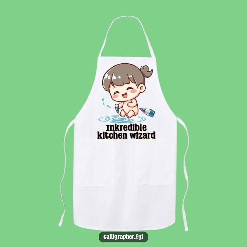 Funny Ink Swirl Apron: Create with Artistic Flair