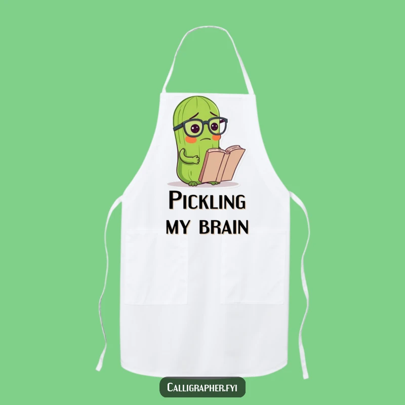 Funny Pickle Chef Apron: Comical Kitchenwear for Puzzled Cooks