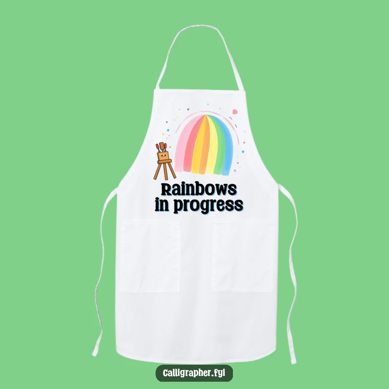 Funny Rainbow Artist Apron: Protect Your Clothes in Style - Hilarious Funny Gift!