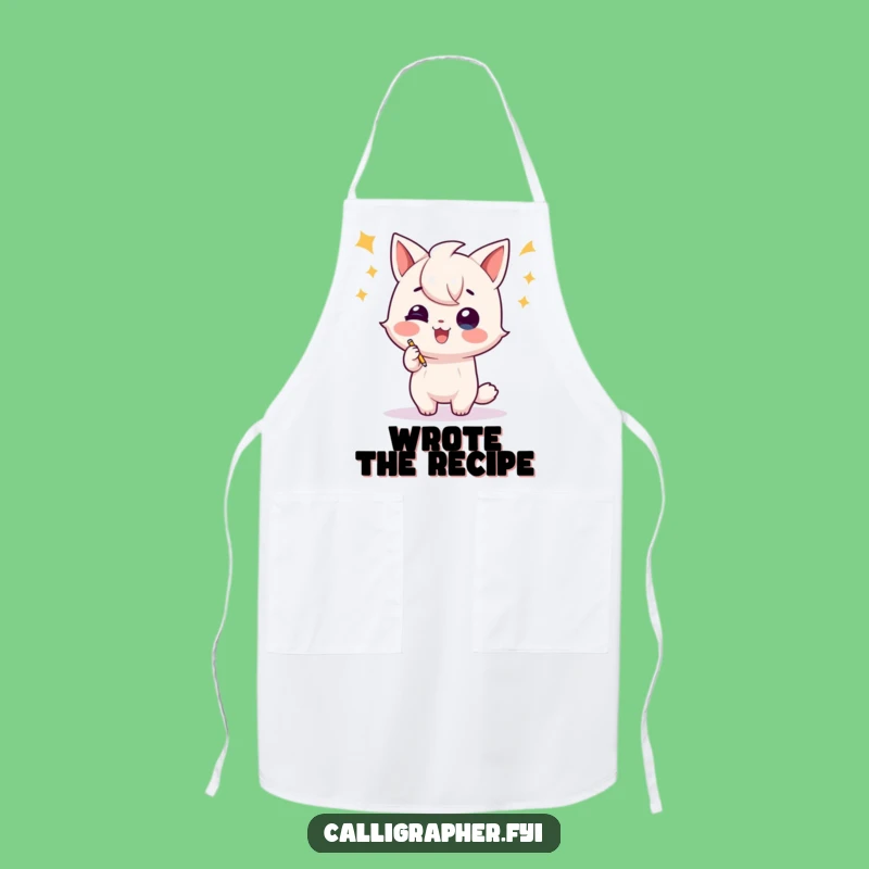 Funny Writer Apron - Celebration Flourish, Perfect Gift for Chefs of Words