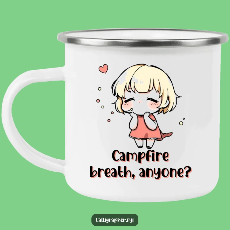 Funny Campfire Creations Mug: Ink Art Character, Outdoor Gift