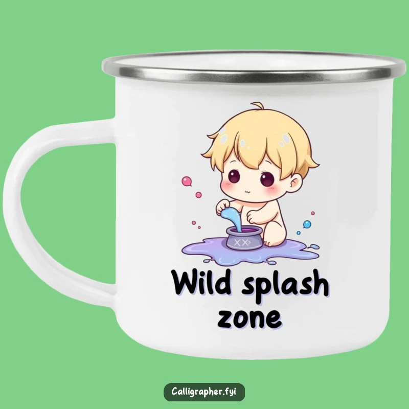 Funny Ink Splash Camping Mug: Playful Sips Around the Fire!