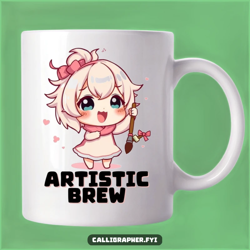 Funny Artist Rice Character Mug: Hilarious Creative Gift