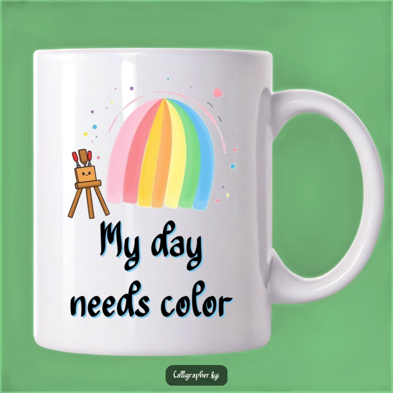 Funny Rainbow Painter Mug: A Cheerful Artist Creating Colorful Joy - Perfect Gift!