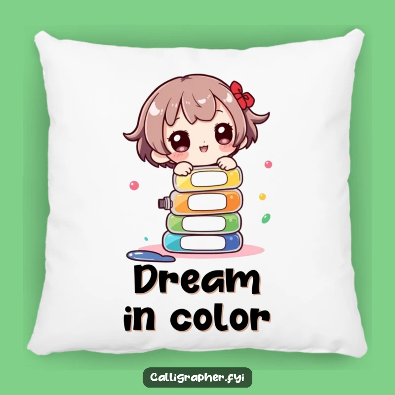 Funny Ink Balance Pillow - Cute Character Artist's Comfort Gift