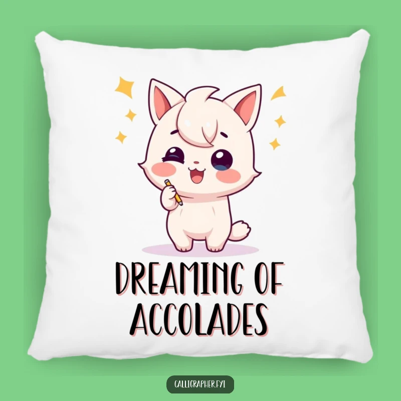 Funny Writer Pillow - Cozy Celebration Flourish, Charming Home Decor Gift