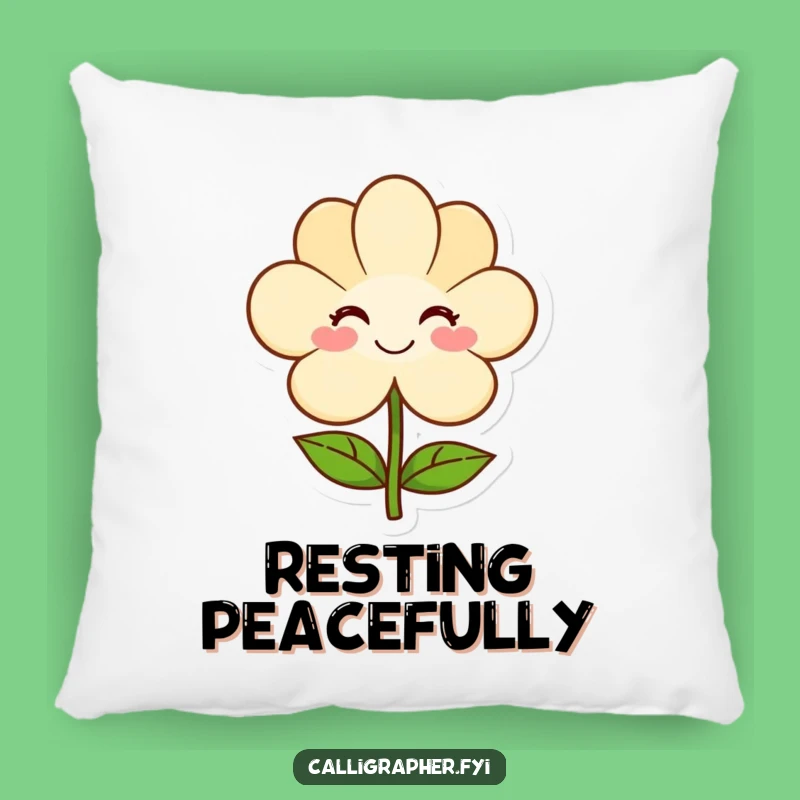 Funny Artist's Bloom Pillow: Cozy & Kind Art - Perfect Funny Gift!