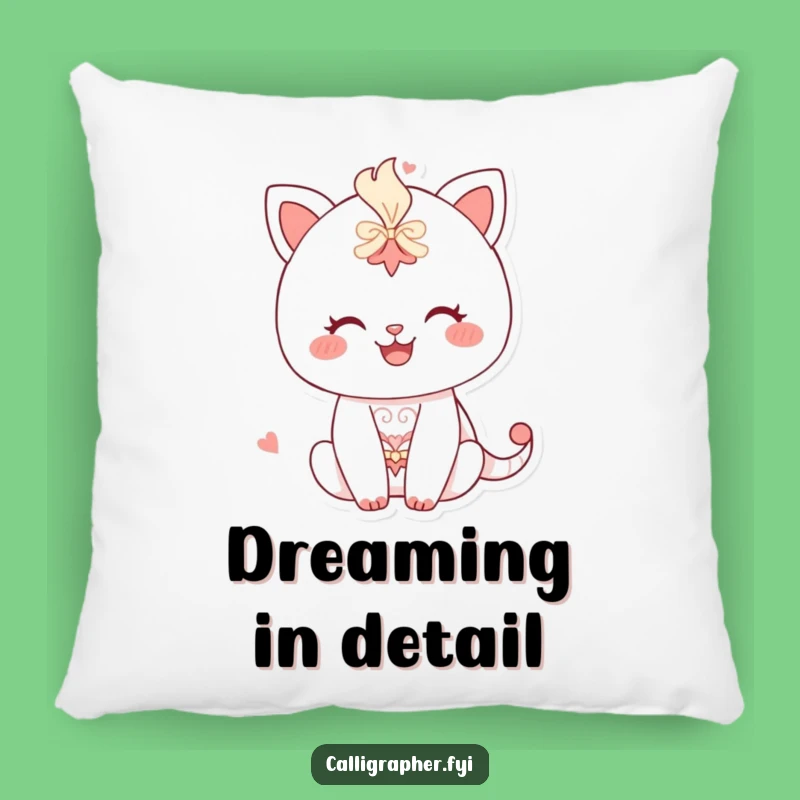 Funny Happy Character Drawing Pillow - Rest Your Head on Artistic Inspiration!