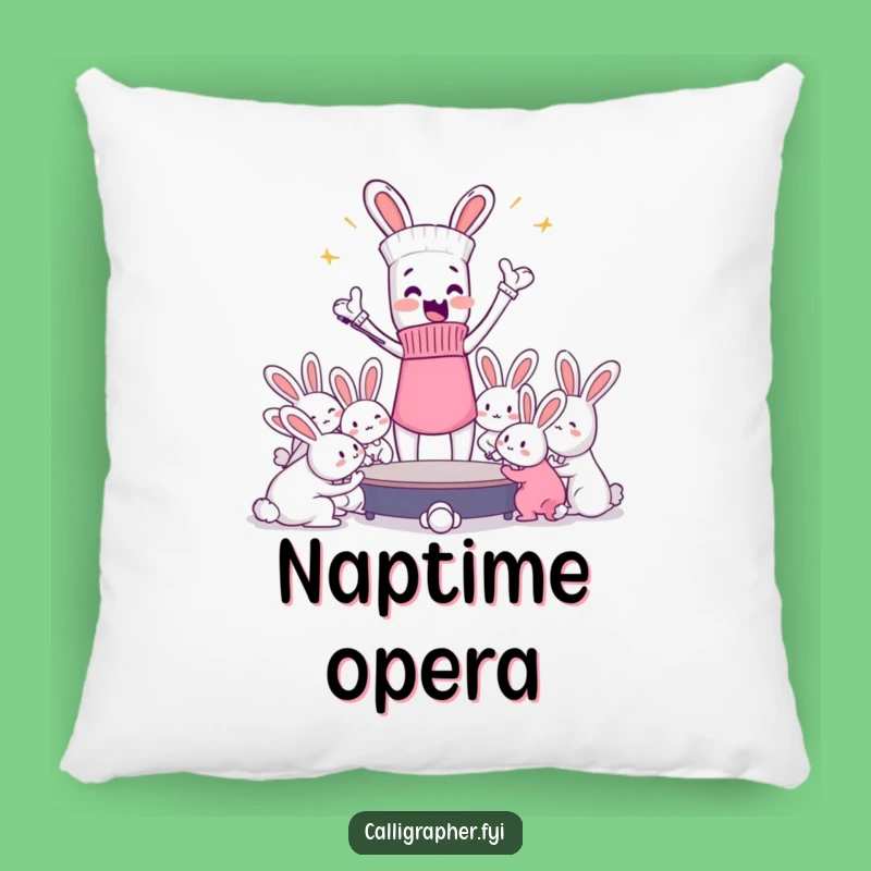 Funny Sock Dust Bunny Maestro Pillow: Cozy Comforter, Humorous Accent, Gift!