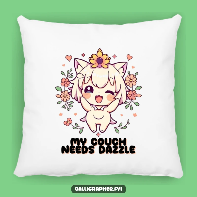 Funny Cute Character Decorating Pillow - Cuddle Up with Artistic Whimsy!