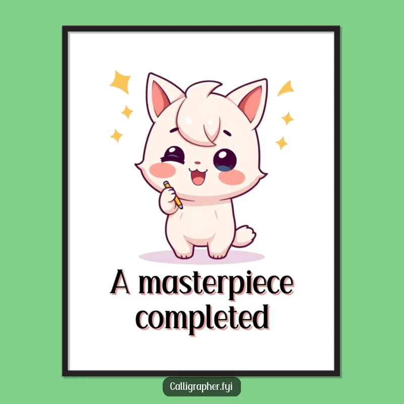 Funny Writer Digital Art - Celebration Flourish, Unique Wall Decor Gift