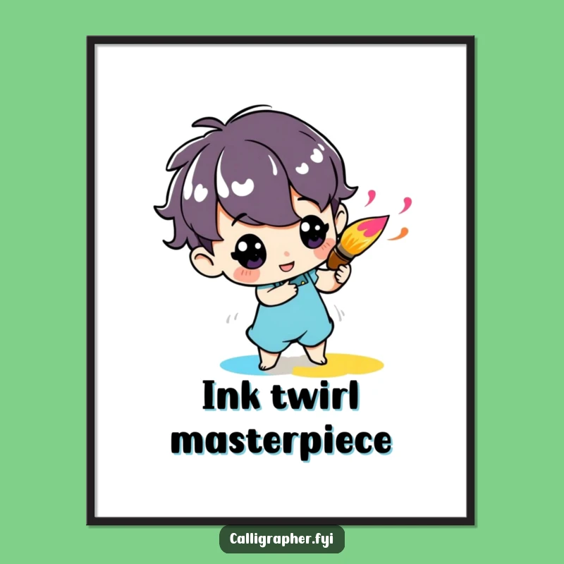 Funny Art Character Digital Art - Painter's Vibrant Download