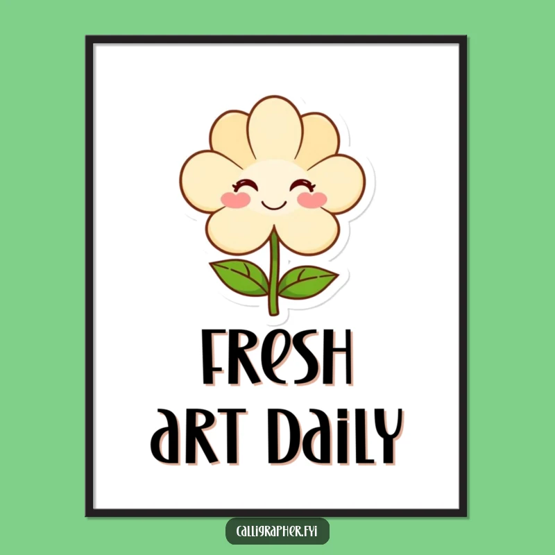 Funny Gentle Artist Digital Print: Instant Charm & Warmth - Perfect For Home!