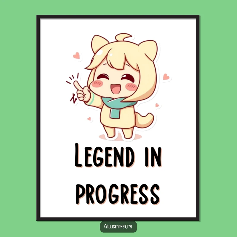 Funny Signature Flourish Digital Art Print: Bold Flair for Instant Decor!