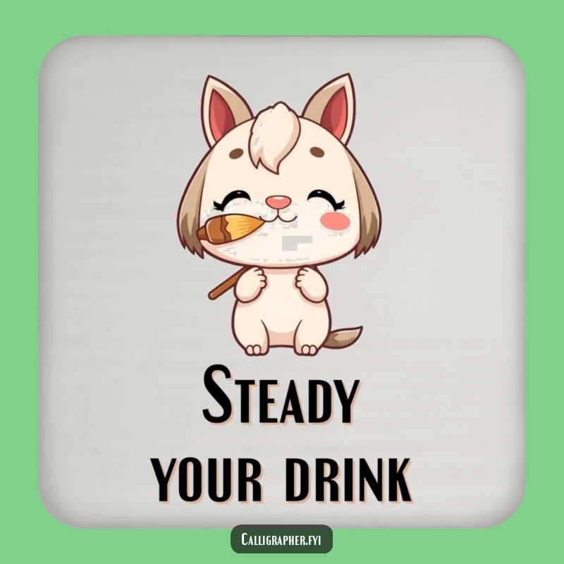 Funny Charming Character Balancing Coaster - Protect Surfaces with Precision!