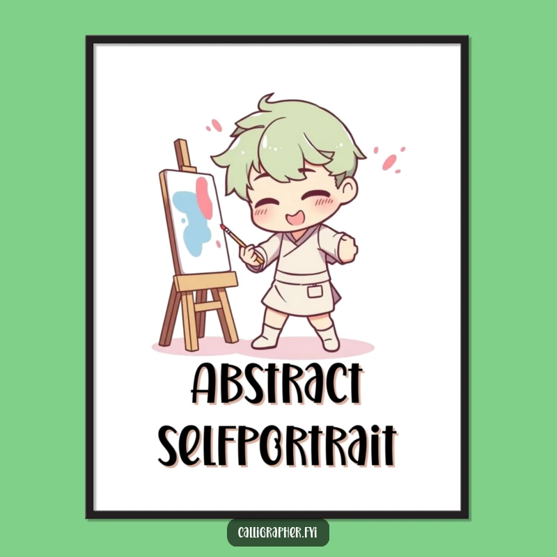 Funny Paint Mishap Poster: Dramatic Art & Humor - A Funny Gift Piece!