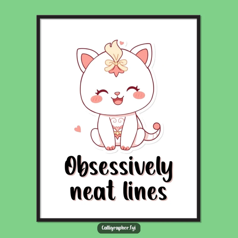 Funny Happy Character Drawing Poster - Artistic Detail for Your Walls!