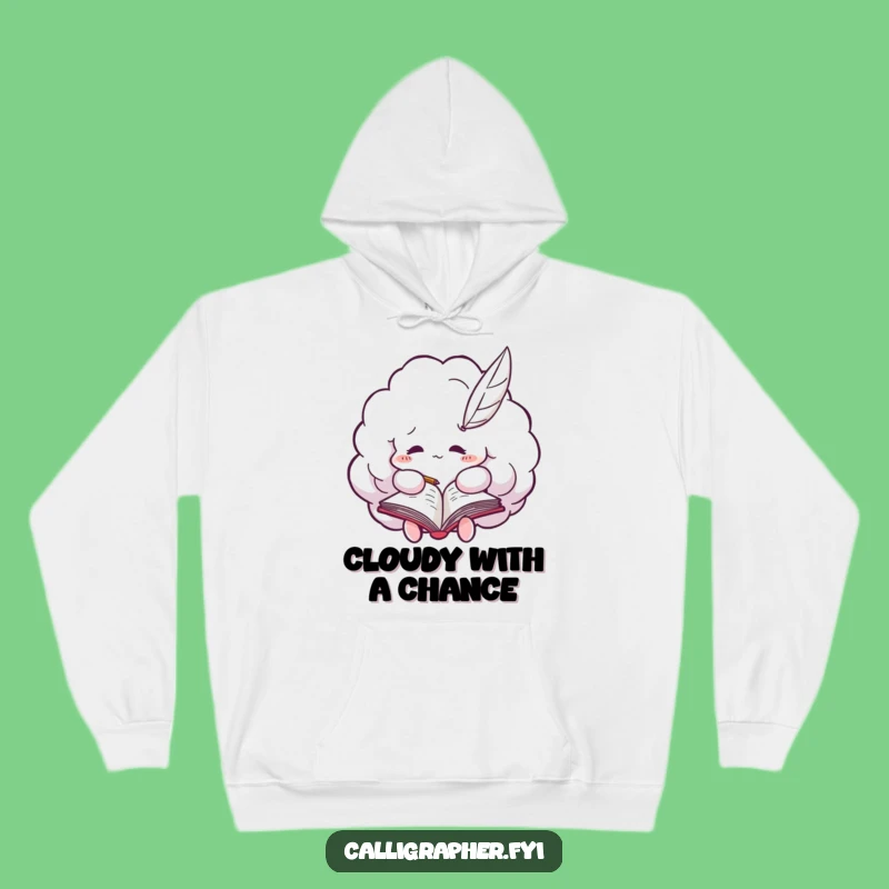 Funny Cloud Scribbler Hoodie: Cozy and Comical Apparel for Creative Minds