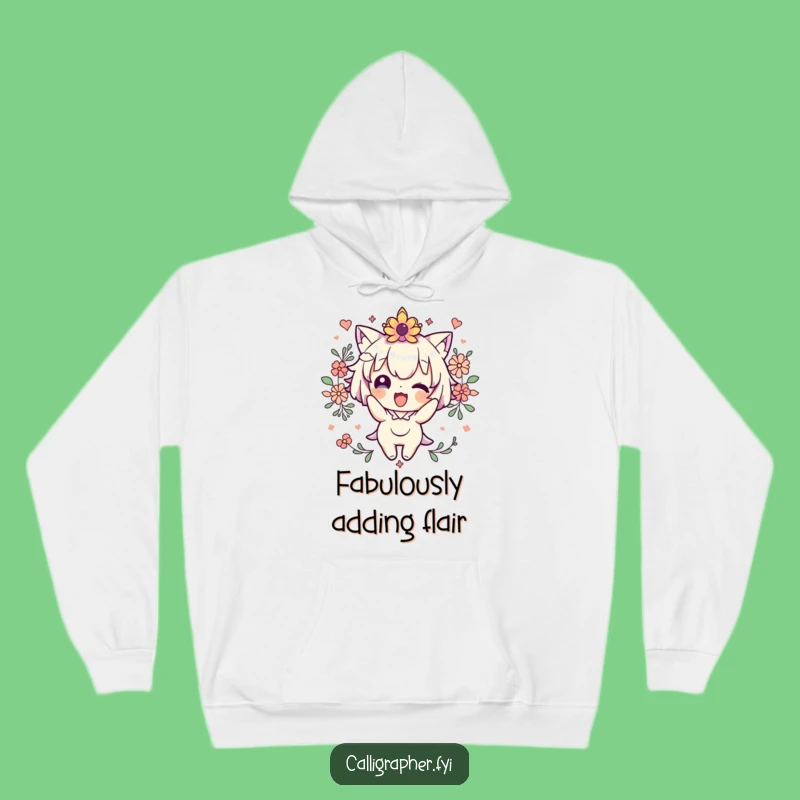 Cozy Funny Cute Character Decorating Hoodie - Snuggle Up in Artistic Style!