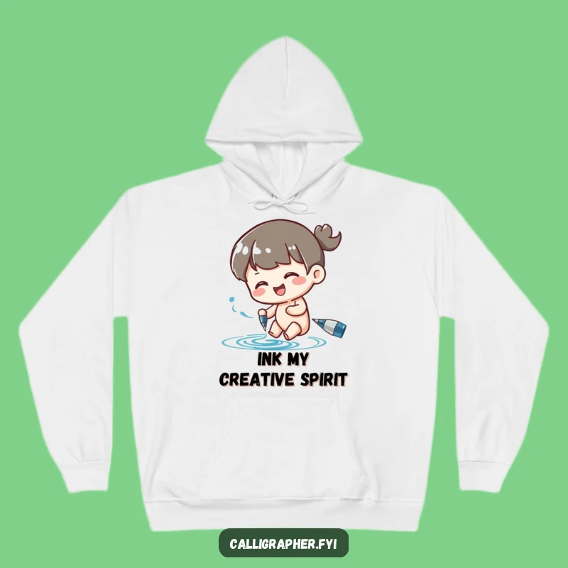 Funny Ink Swirl Hoodie: Cozy Up with Creative Comfort