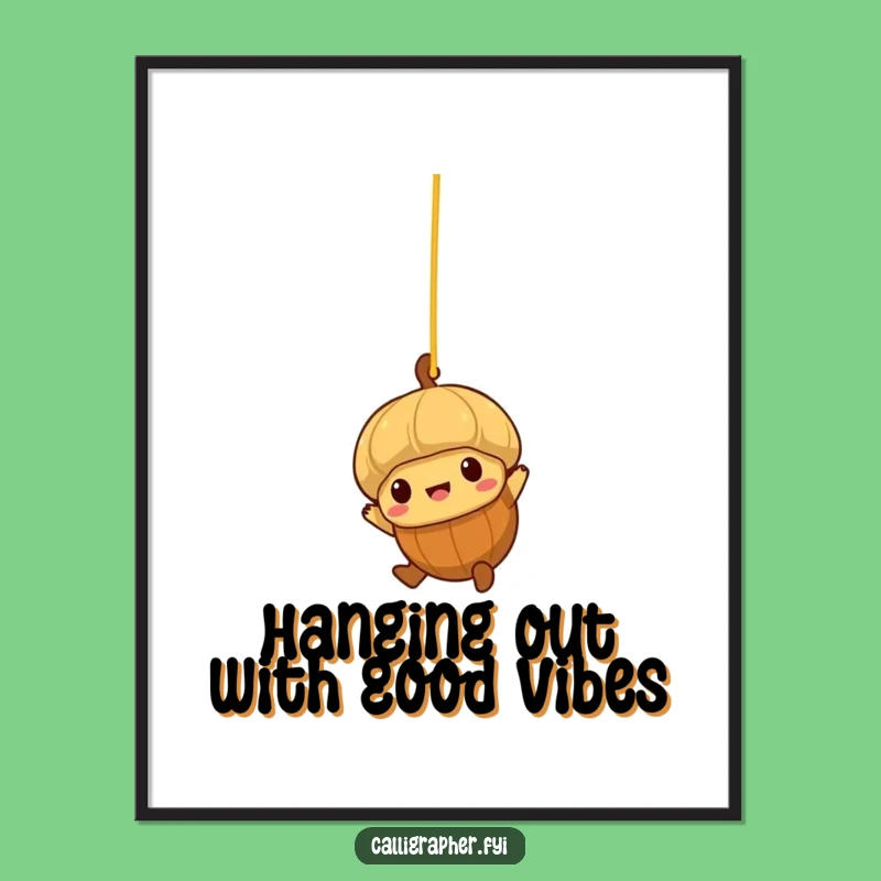 Free Printable Funny Wall Art: Acorn s Spaghetti Adventure