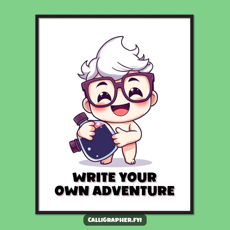 Free Printable Wall Art: Happy Ink Lover Fun Downloadable Art