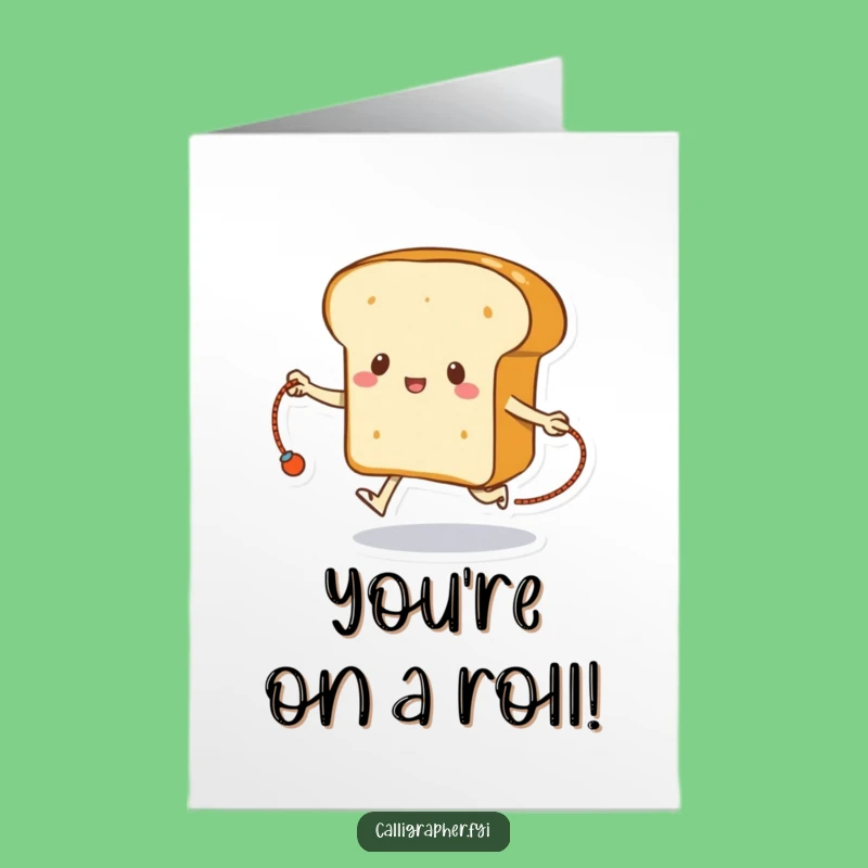 Free Printable Congrats Card: Loaf on the Move - Funny Downloadable Gift!