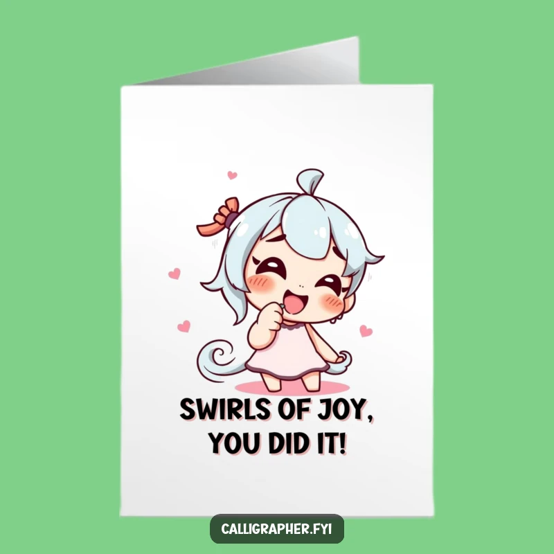 Giggle Artist Congratulations Card: Free Printable Downloadable Greeting Card for New Beginnings