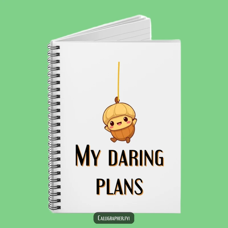 Funny Acorn Spaghetti Swing Notebook: Nutty Ideas, Humorous Journal, Gift!