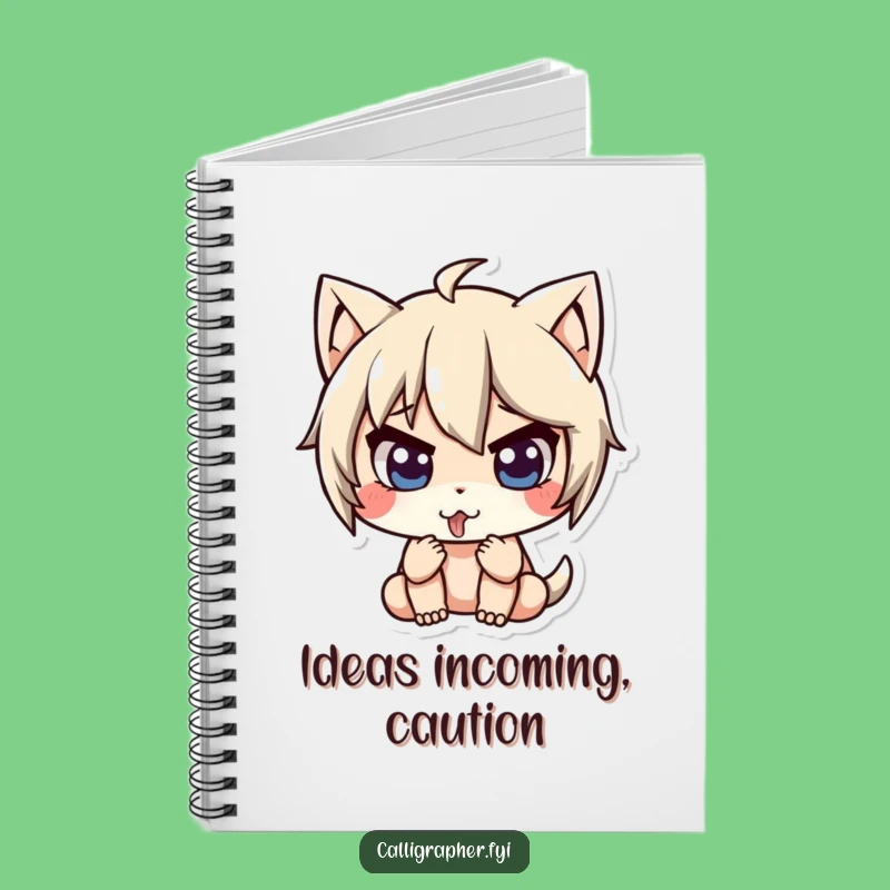 Funny Focus Notebook: Cute Character Tongue Out, Intense Note-Taking Journal Gift