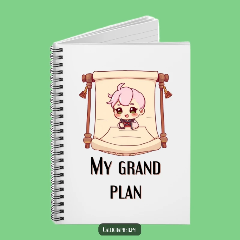 Funny Signing Character Scroll Notebook: Jot Down Ideas with Dramatic Flair!