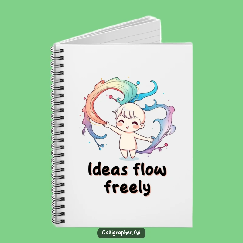 Funny Ink Swirl Notebook: Cute Character Journal, Perfect Gift for Writers & Artists!