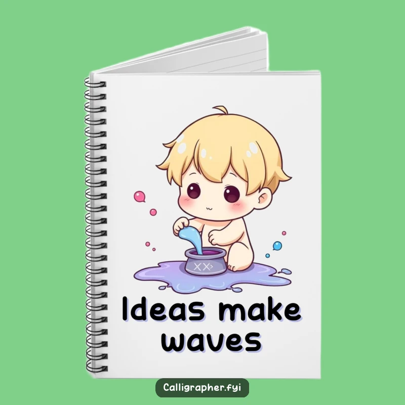 Funny Ink Splash Notebook: Jot Down Ideas with Playful Flair!