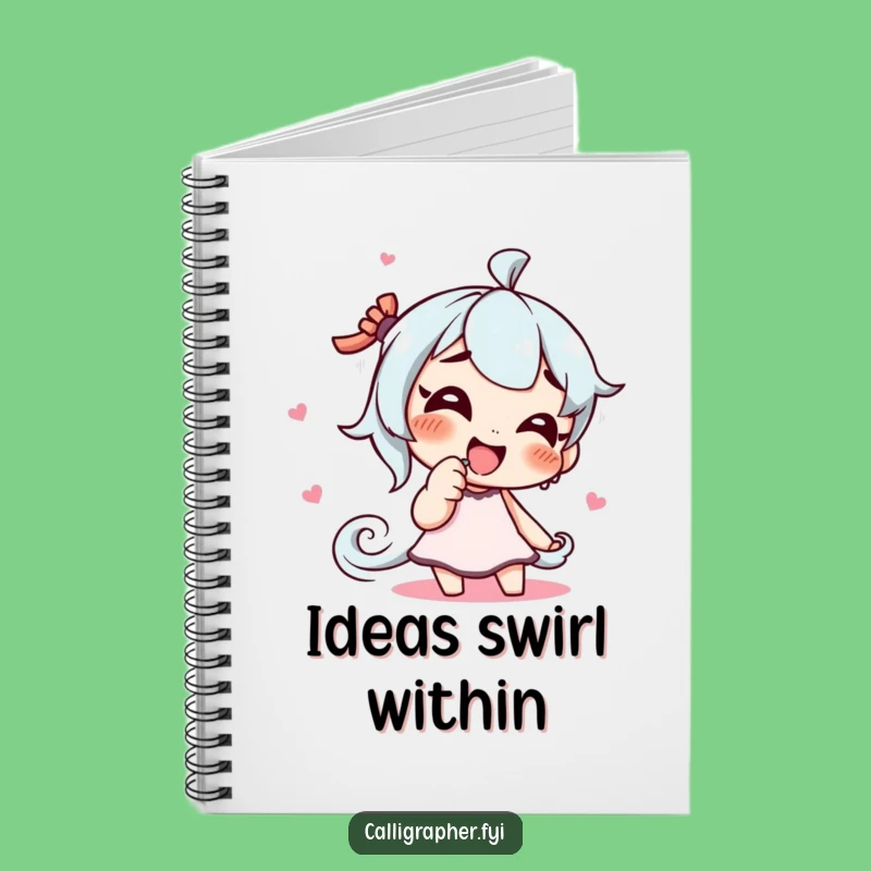 Funny Artist Finger Paint Notebook: Giggling Character's Swirls, Perfect Funny Gift