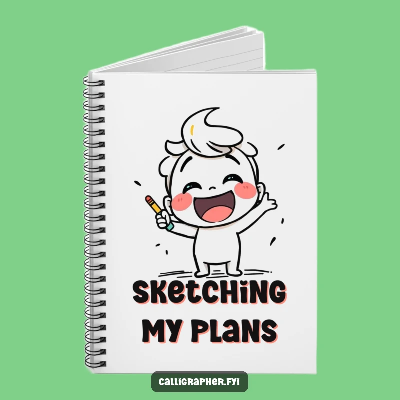 Funny Sketching Notebook: Smiling Artist's Ideas Funny Gift