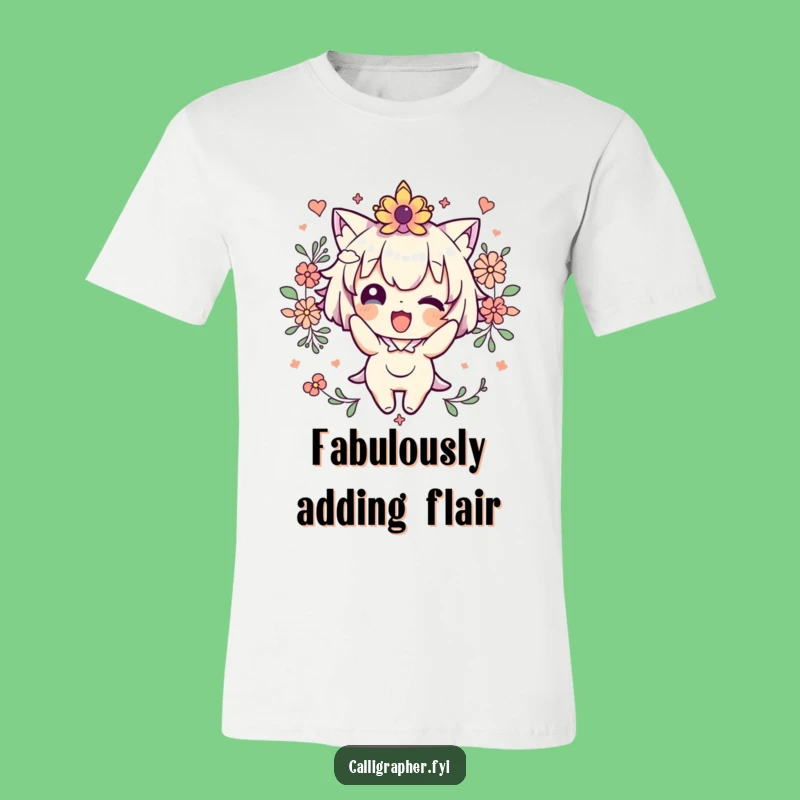 Funny Cute Character Decorating T-Shirt - Wear Your Joyful Artistic Spirit!