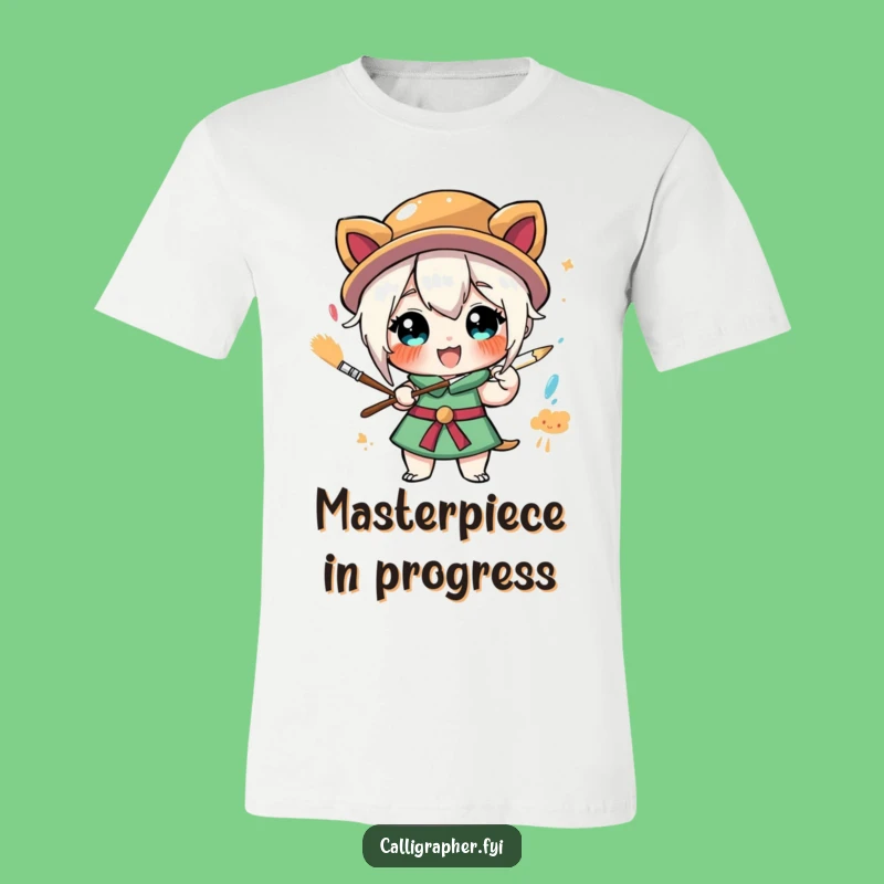 Funny Painter T-Shirt: Exuberant Art Character Tee, Ideal Gift for Creative Souls