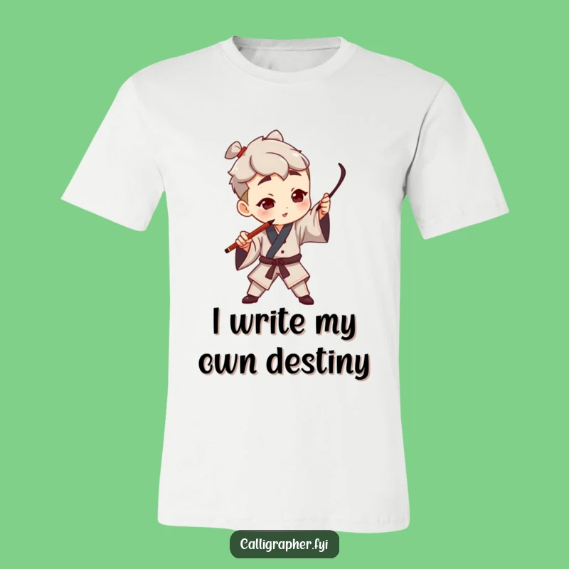 Funny Artist Calligraphy T-Shirt: Dramatic Pen Stroke, Ideal Funny Gift