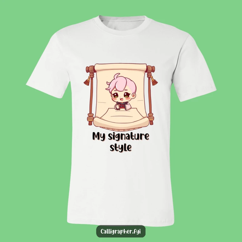 Funny Dramatic Signing Character T-Shirt: Express Yourself with Flair!