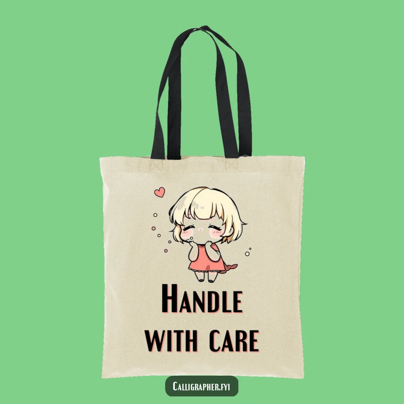 Funny Creation Carrier Tote: Ink Design Character Bag, Gift